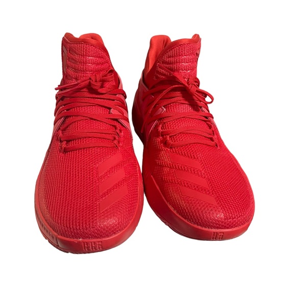 Adidas D Lillard Dame 3 Roots Red Size 12.5 Men’s - Picture 3 of 9